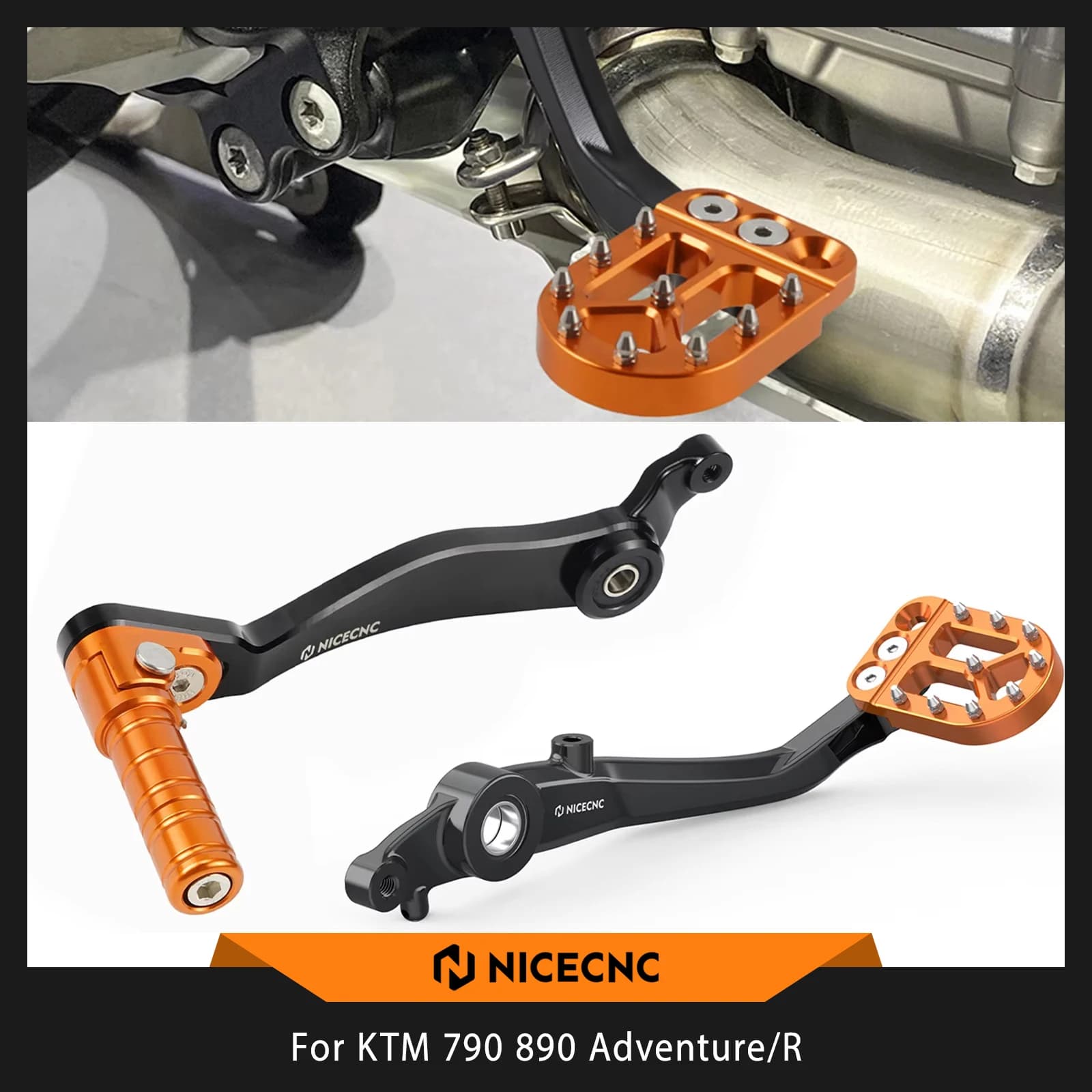 Per KTM 2021-2025 2024 790 Adventure /R 890 Adventure /R Leva del cambio Pedale del freno per Husqvarna Norden 901 2022-2025 2023