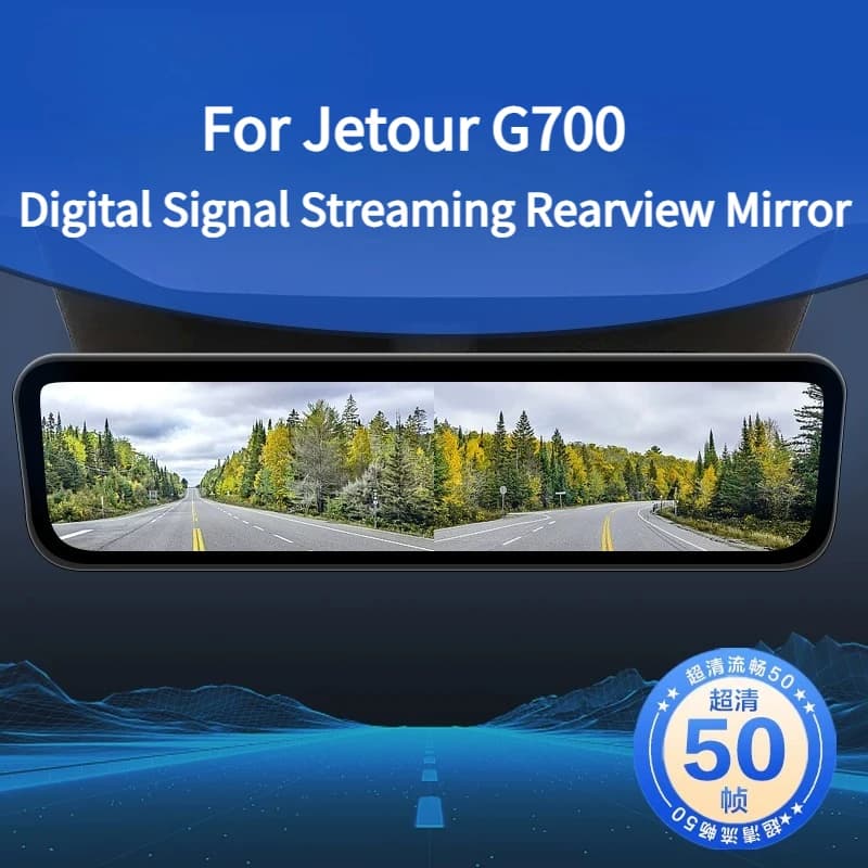 Specchietto Retrovisore con Streaming Media e Dash Cam per Jetour G700, Segnale Digitale HD, Visione Notturna, Accessori Auto