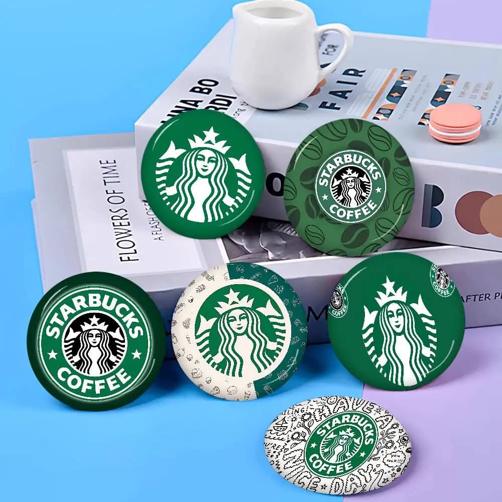 Cool S-Starbucks LOGO Anime Brooches Cute Cartoon Badge Jacket Jeans Lapel Pin Gift Accessorie