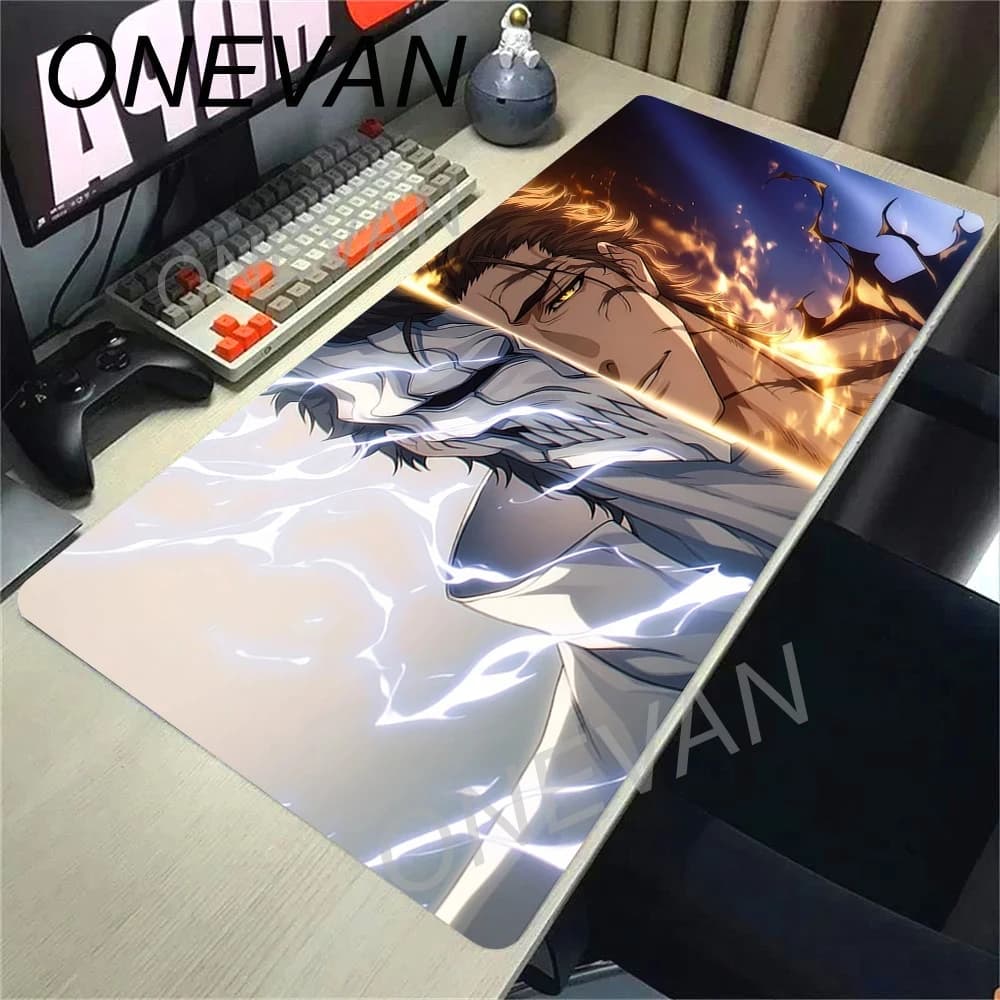BLEACH Anime Tappetino per mouse grande per gamer, tappetino da scrivania per PC e tastiera 900x400, accessori gaming, tappetino da scrivania per tastiera Kurosaki Ichigo