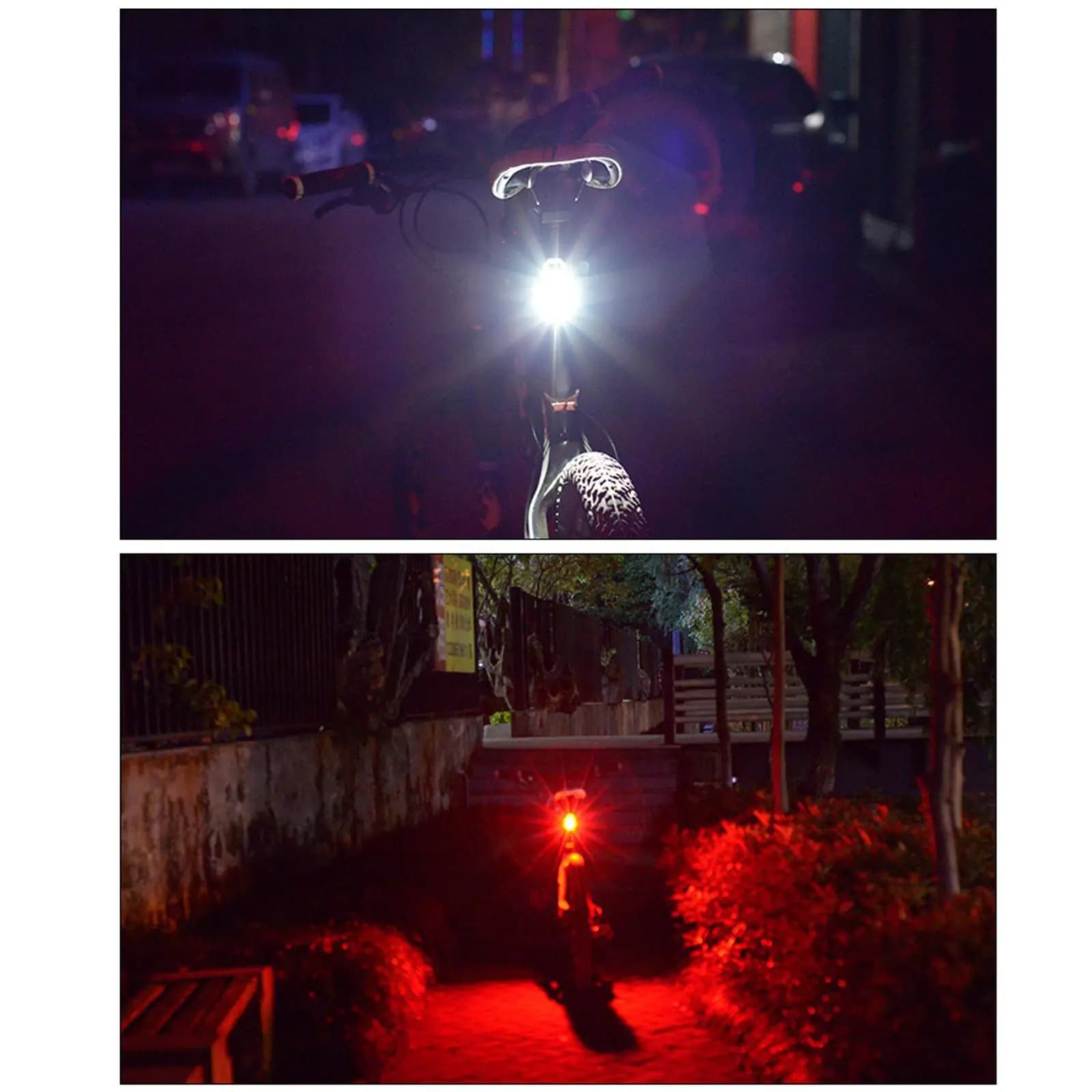 Luce posteriore per bici USB con allarme, luce per ciclismo da montare sul reggisella