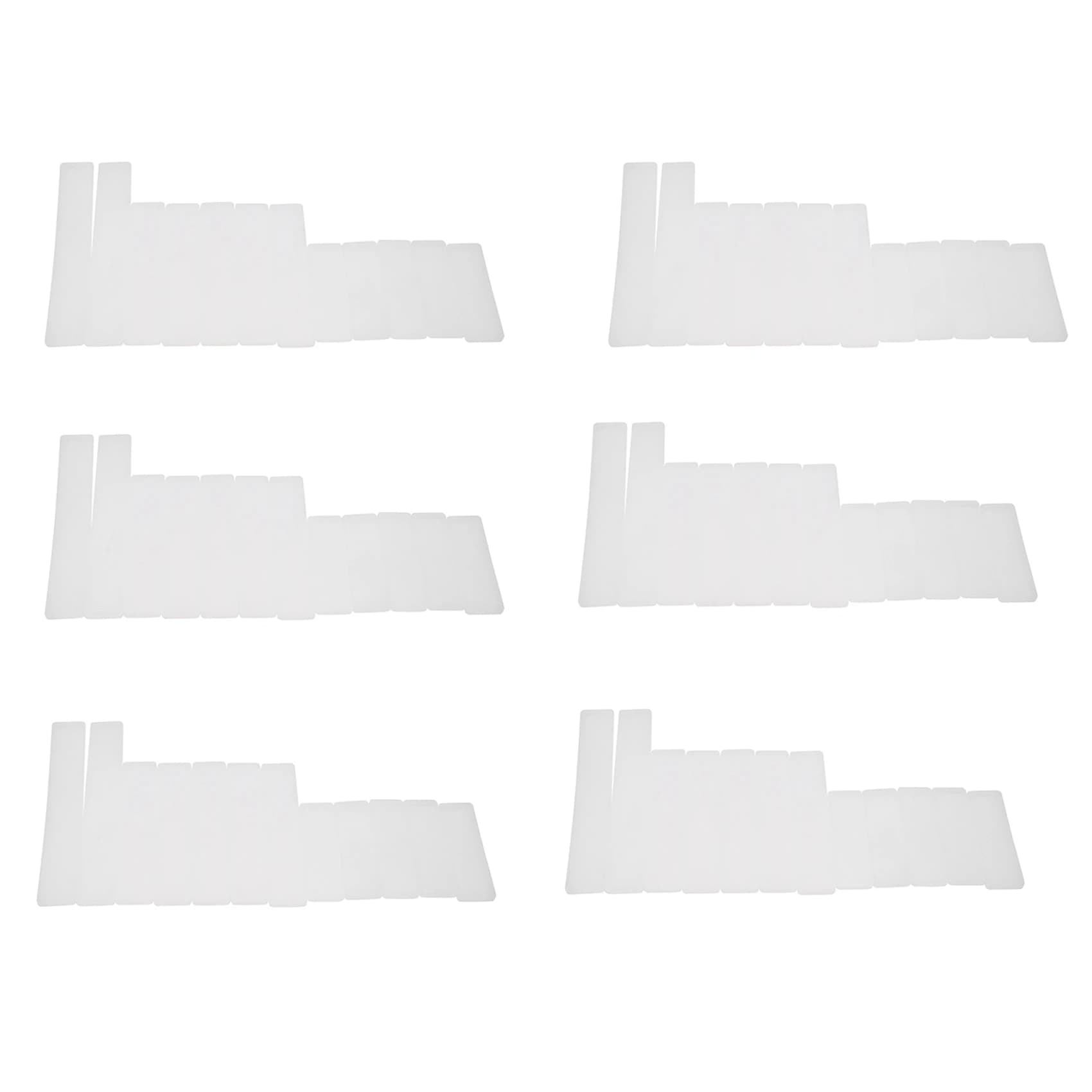 ABJN-72 Pcs Rectangle Silicone Bookmark Mold DIY Bookmark Mould Making Epoxy Resin Jewelry