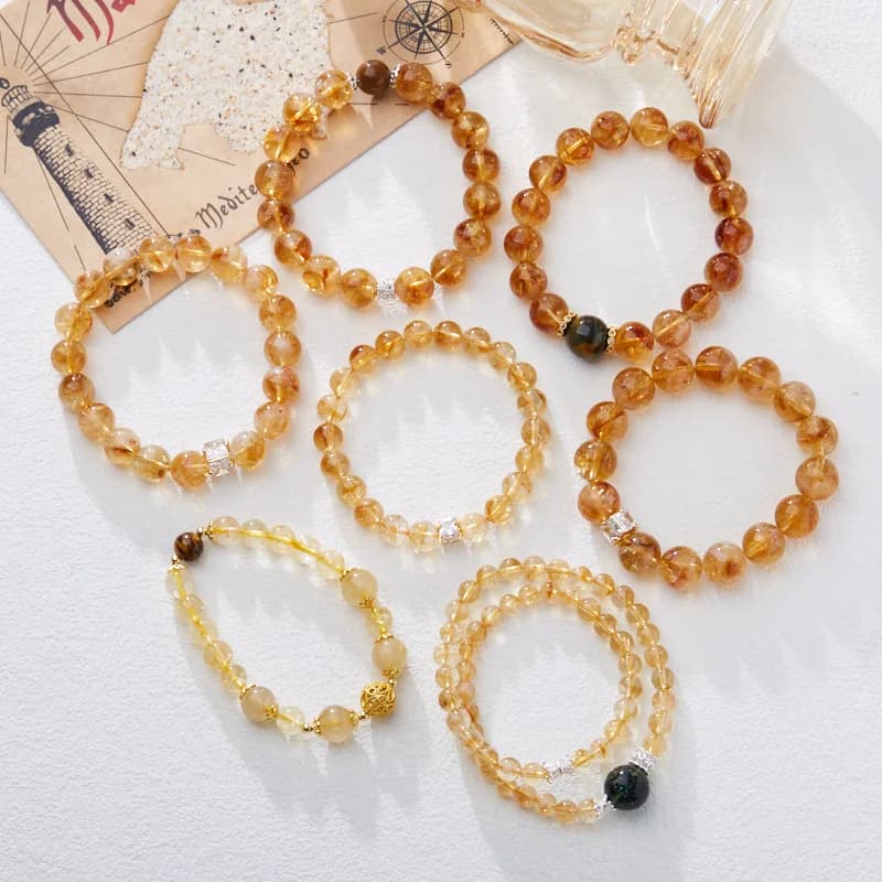 Brasiliano per le donne Assay giallo Bracciale in cristallo di fascia alta fai-da-te Regalo migliore amico