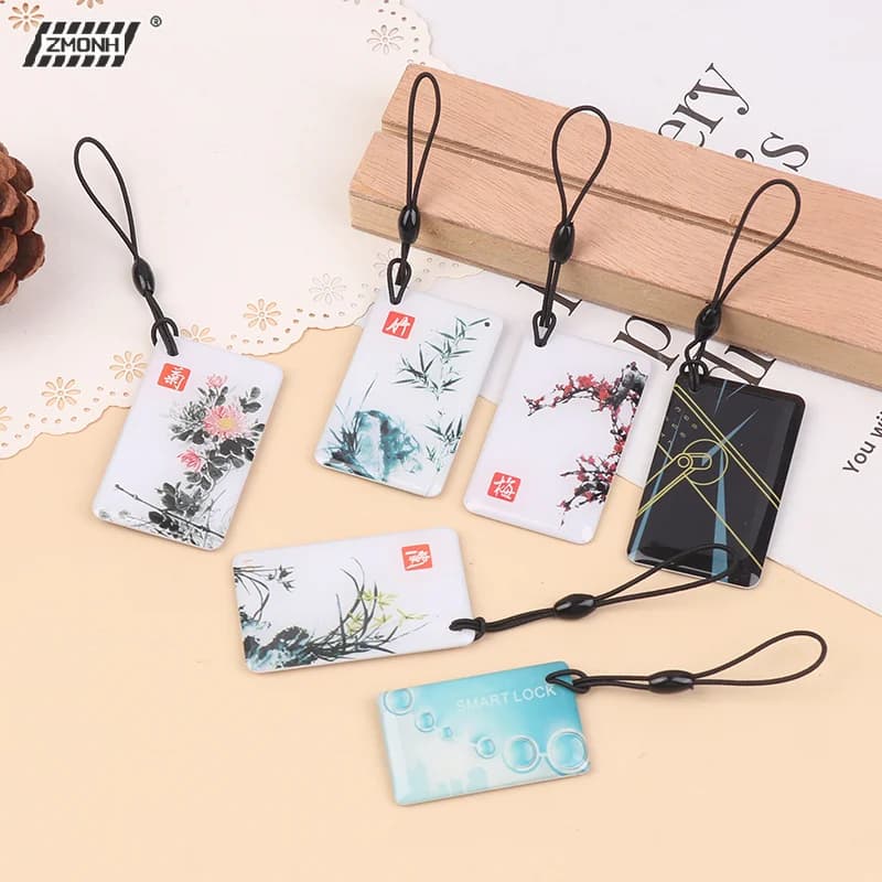 [H]10Pcs 13.56Mhz IC Card TTlock BLE Electronic Smart Door Lock Card Digital Smart Fingerprint Locks Unlock Small RFID Card