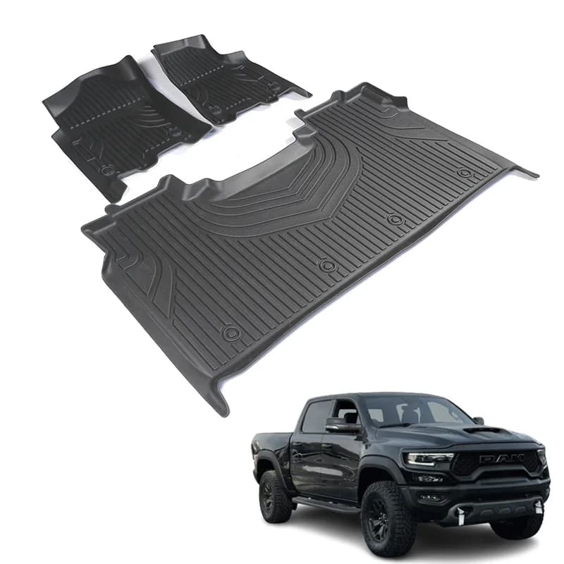 Tappetini Auto Impermeabili in TPE 4x4 Offroad, Facili da Installare, per RAM 1500 TRX, Direttamente dalla Fabbrica