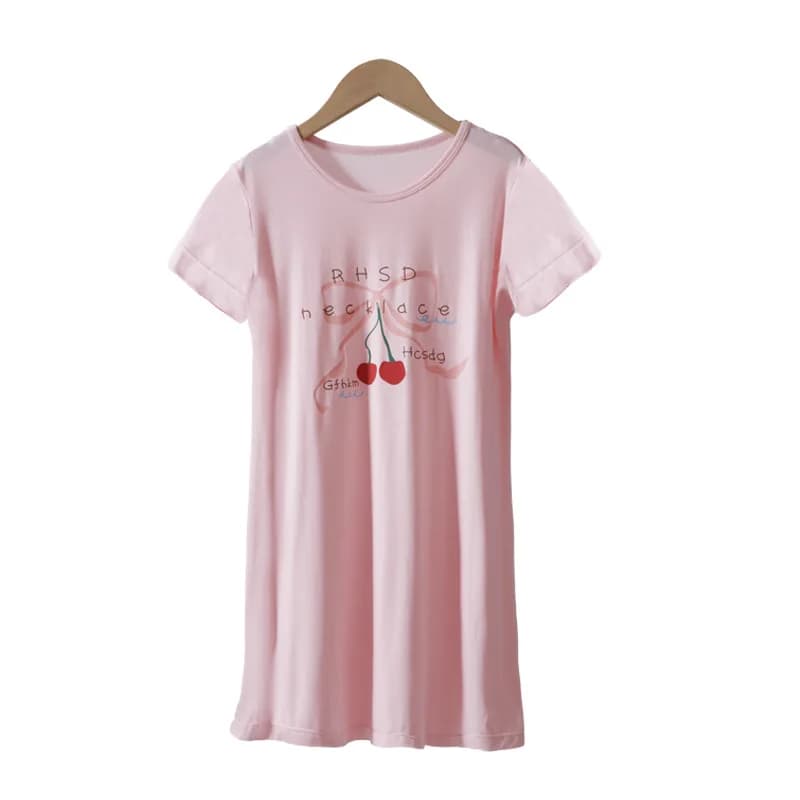 new delivery children clothes baby autumn spring long sleeve pajama Nightdress home clothes 110-170 students strawberry cotton