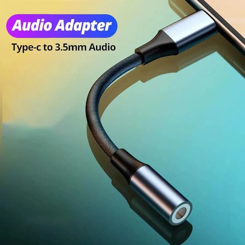 1/2/4/6pcs USB C 3.5 Jack Audio Cable USB C To 3 5 MM Jack Aux Adapter Phone Accessories Cabo Adaptador USB Adapter HeadPhone