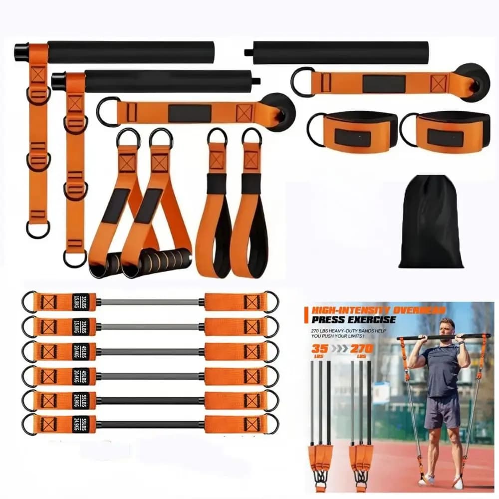 Service bands for tractions, resistant and adjustable, latex, for fitness training