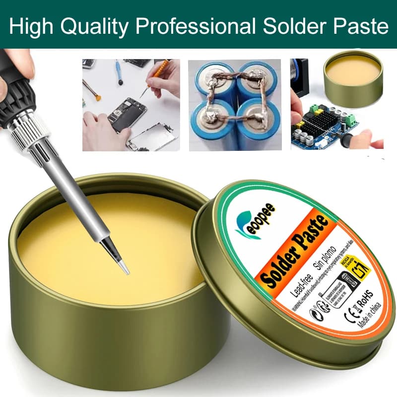 Improved Precision Rosin Flux Welding Pasta 50g Without Residues for Electron Circuits Without Lead