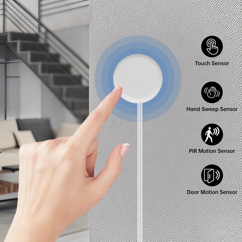 DC12-24V Dupont 3Pin Interruttore del sensore con cavo a filo Sensore tattile penetrabile Sweep manuale Dimmer PIR Movimento/Doppia porta Interruttore del sensore