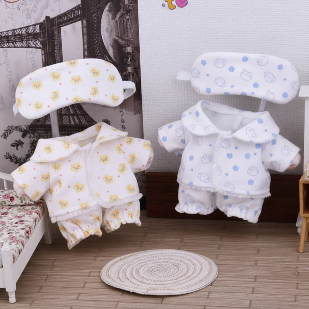 20 cm vestiti per bambole camicia pantaloncini patch accessori per bambole pigiama per bambole vestito cartone animato animale stella che cambia vestito gioco