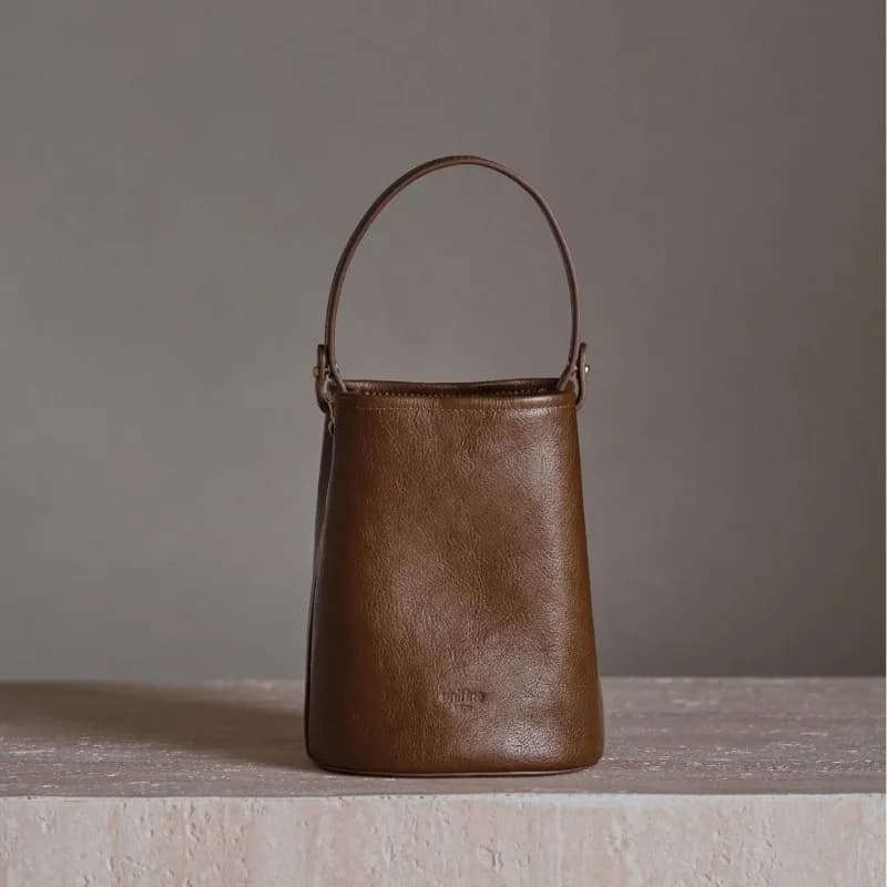 Borsa a secchiello piccola, nuovo stile autunnale e invernale, tenuta a mano per lavoro e tempo libero, adatta per borse da pendolarismo da donna