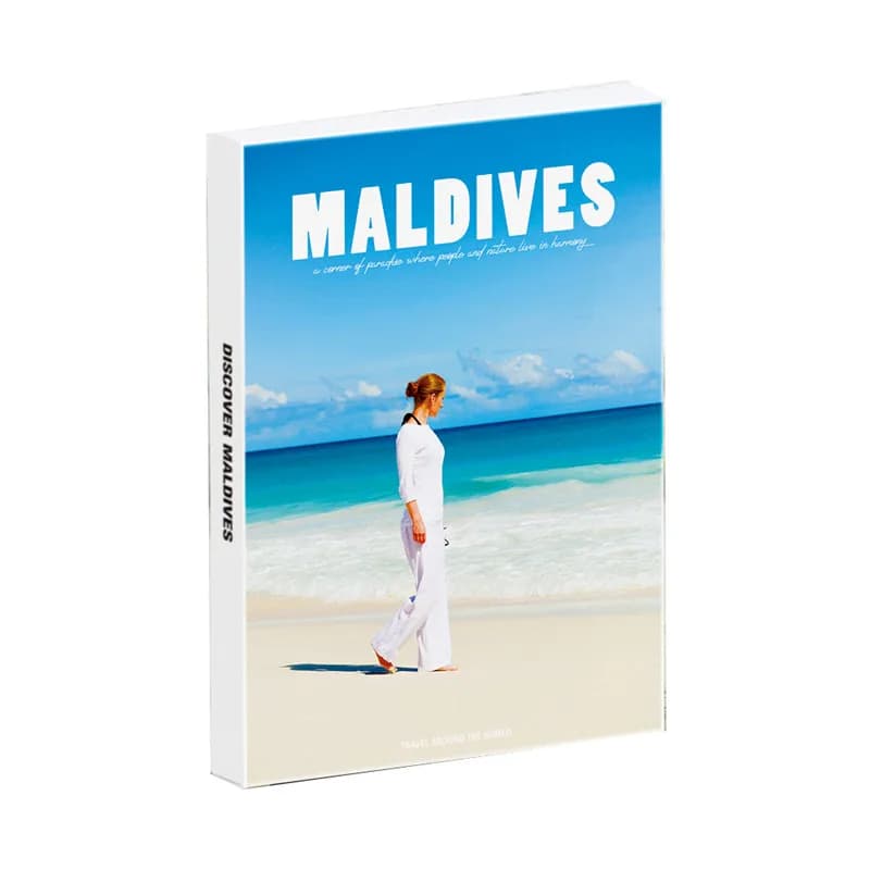 30 fogli Cartoline paesaggistiche di Maldive Regalo di moda Biglietto di auguri Biglietto di invito con messaggio Può essere spedito Set di carte in scatola
