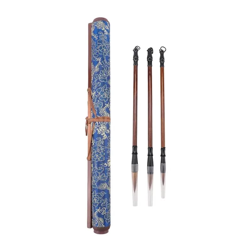 Reusable Water Writing Magic Cloth Inkless Chinese Calligraphy Set Of 3 Traditional Calligraphy Writing Brush Pens