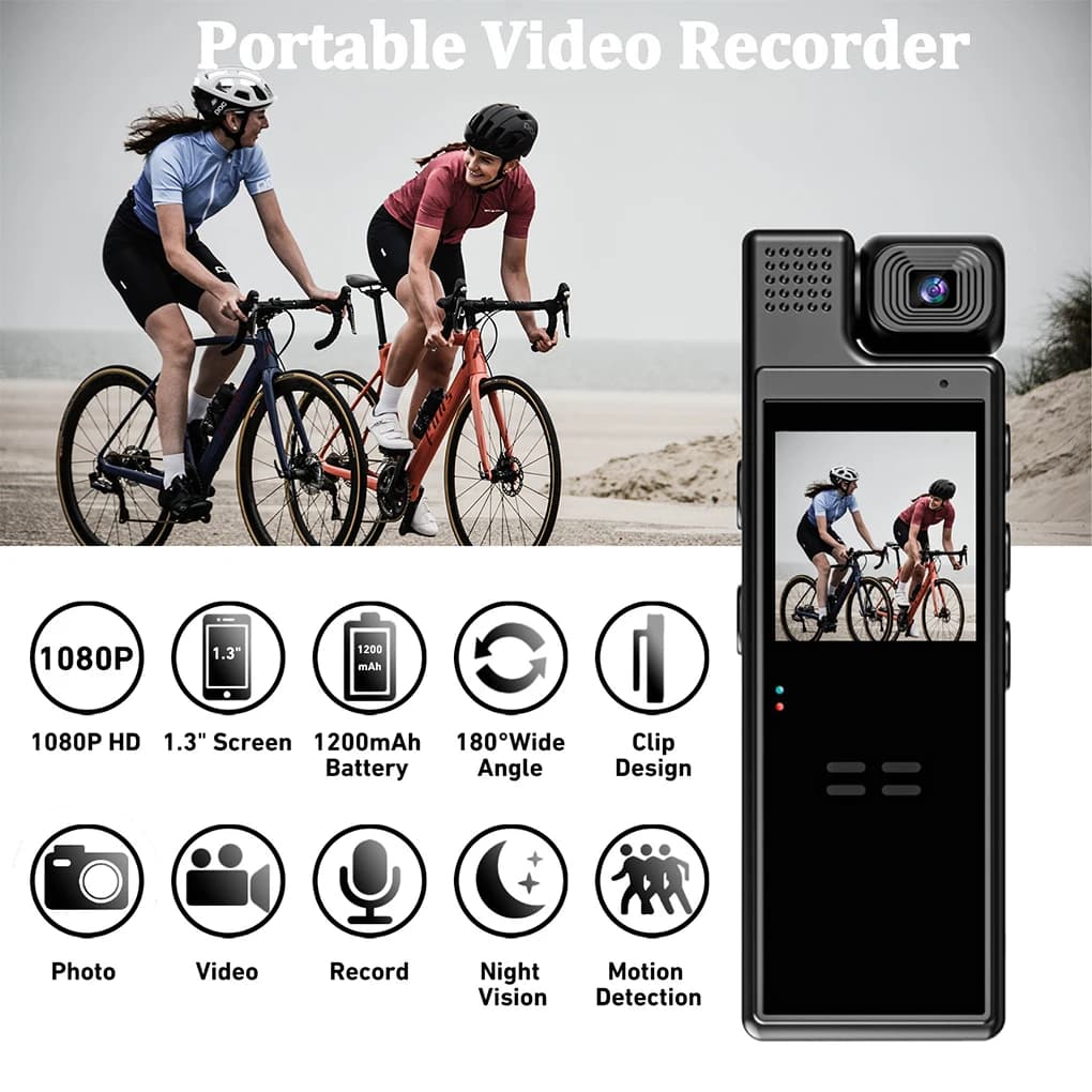Mini 1080P High Definition Sports Camera Portable Digital Video Camera BodyCam Police Camera with infrared night vision