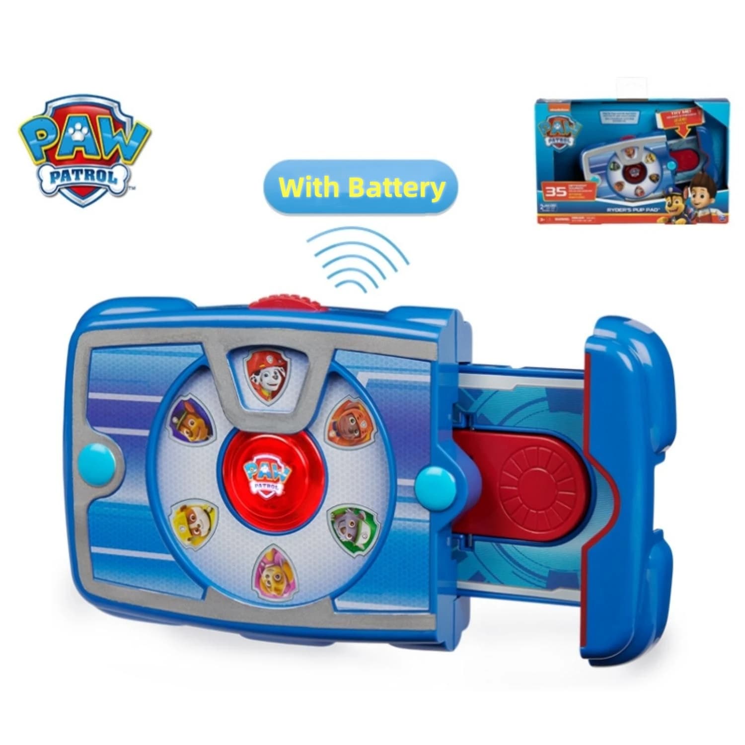 Genuine PAW Patrol, Ryder’s Interactive Pup Pad Tablet with 35 Sounds and Phrases, Encourages Creative Play for Aged 3 and Up