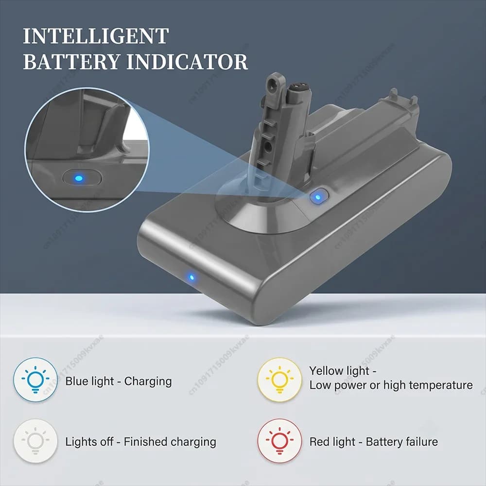 High Capacity 8000mAh 25.2V Rechargeable Li-ion Battery for Dyson V11 SV14 Complete Fluffy Vacuum Screw-In Battery Pack