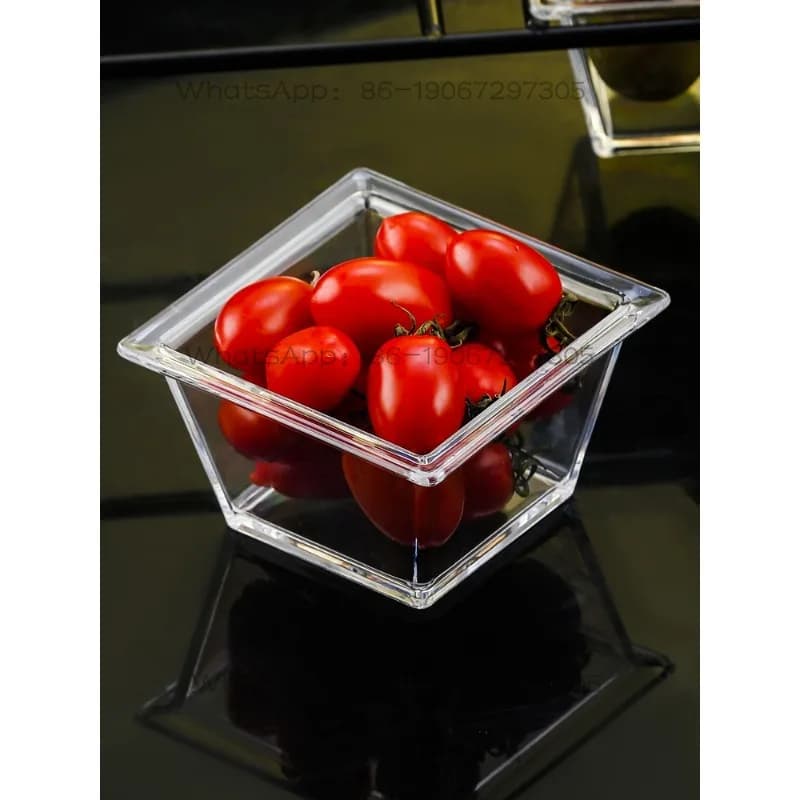 Set di Porta Snack a Griglia per Bar, Vassoio Trasparente per Snack e Frutta, Porta Frutta Secca Commerciale