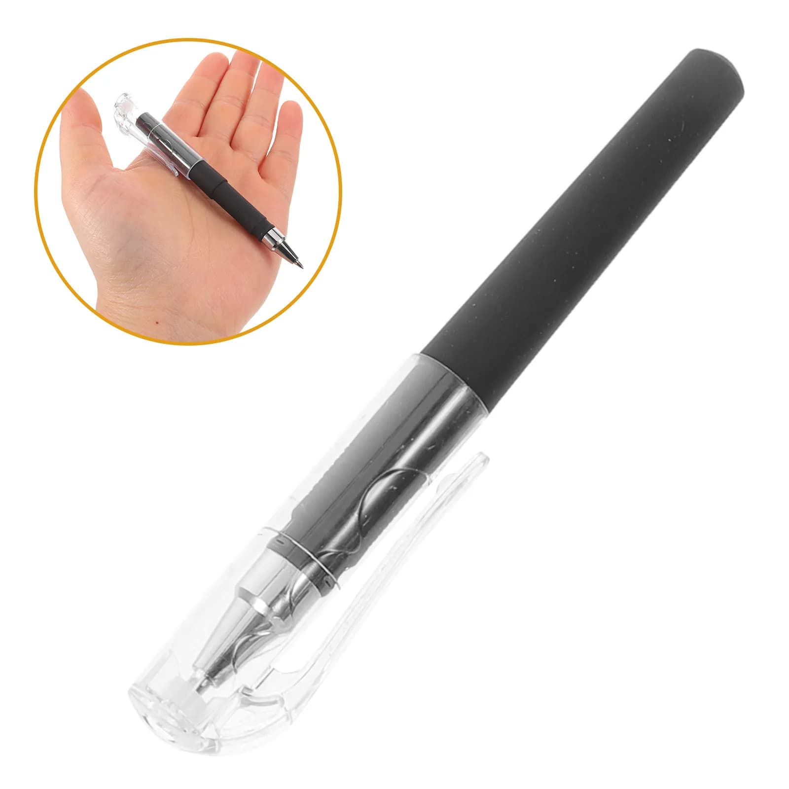 50 Pezzi Mini Penne Gel Tascabili da 0,5 mm con Inchiostro Nero, Scrittura Fluida, Penne a Sfera Portatili per Firma e Diario