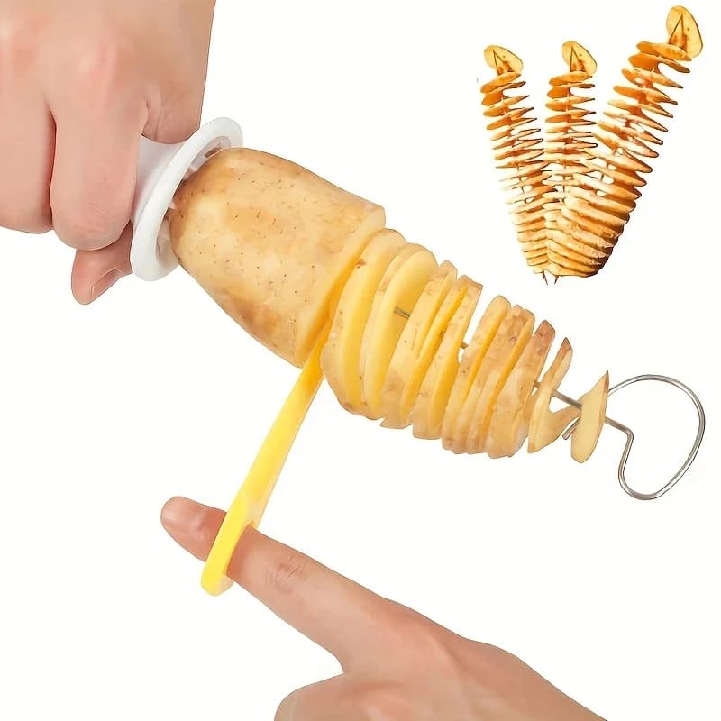 Set of 6 Stainless Steel Spiralizers, Multifunctional Cutter, Perfect for Creating Plots and Carrots, Kitchen Tools