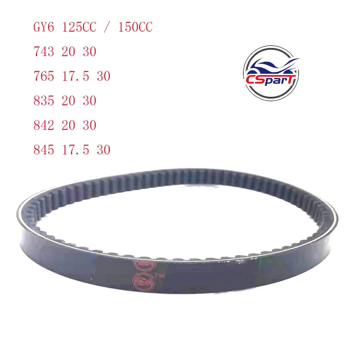 743 765 835 843 845 17.5 20 30 Drive Belt 125cc 150cc GY6 CVT Drive Belt for 152QMI 157QMJ Scooter Moped ATV Go Kart