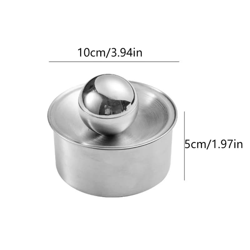 Stampo Rotondo in Acciaio Inossidabile per Ravioli, Pressa per Impasto, Utensile per Arrotolare Ravioli e Noodle, Gadget da Cucina per la Preparazione Rapida di Sfoglie