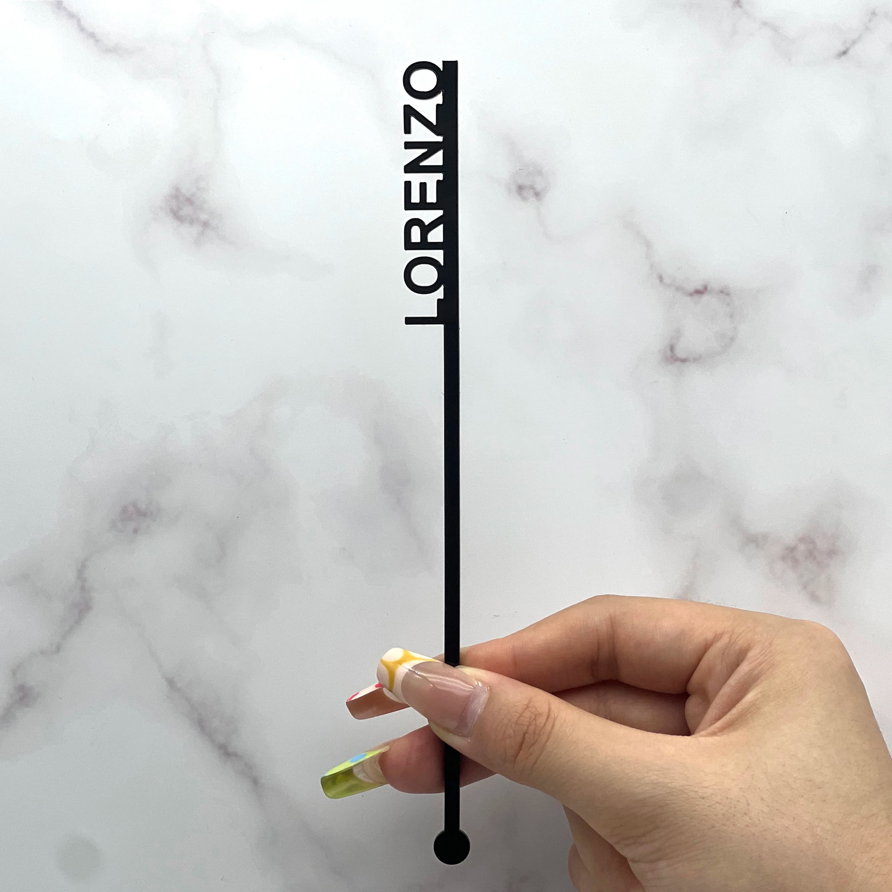 12/60/120 pz personalizzato acrilico decorazioni per matrimoni battesimo souvenir nome personalizzato Cocktail Stirs addio al celibato agitatori per bevande