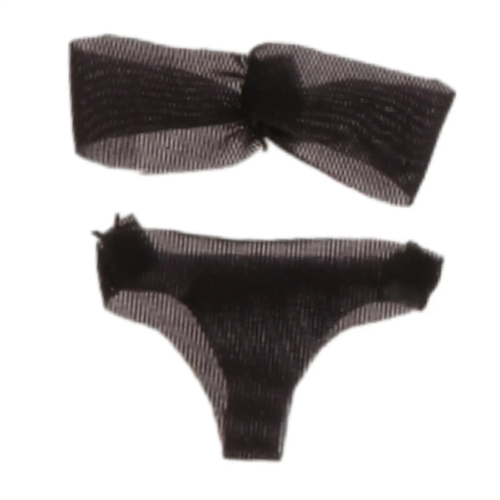 1/12 Vestiti per bambole femminili Reggiseno e biancheria intima Abbigliamento robusto per figura da 6 pollici bianca