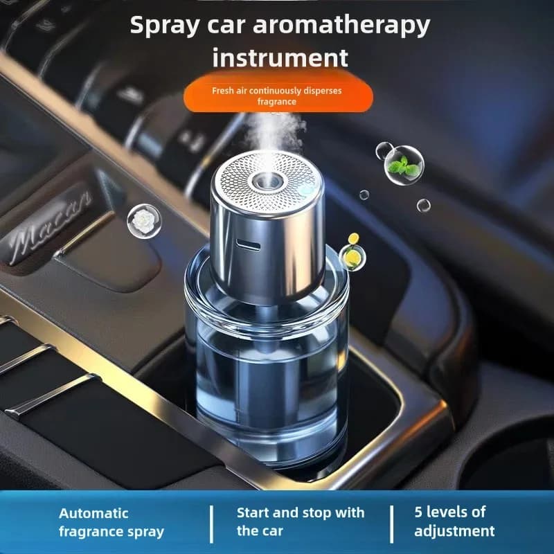 Macchina per aromaterapia per auto ornamento spray strumento di fragranza intelligente umidificatore automatico profumo balsamo aria luce a lunga durata frag