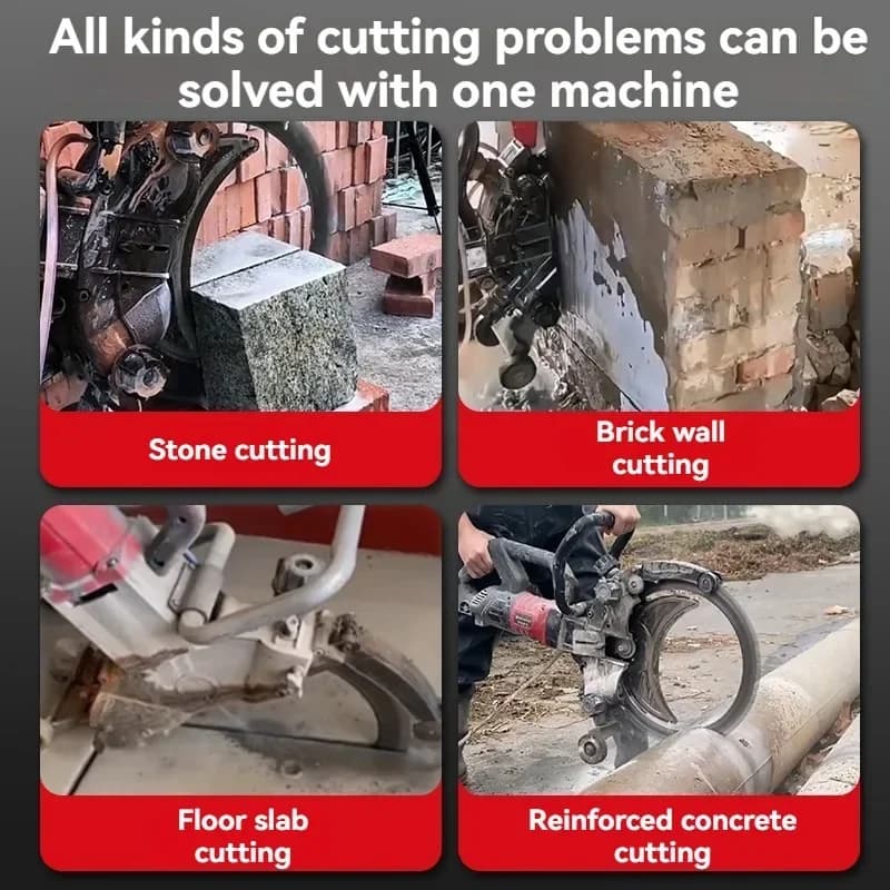 8800W Handheld Concrete Wall Cutting Machine Unique Ring Saw with Motor and Gear Household Concrete Cutter & Wall Cutter