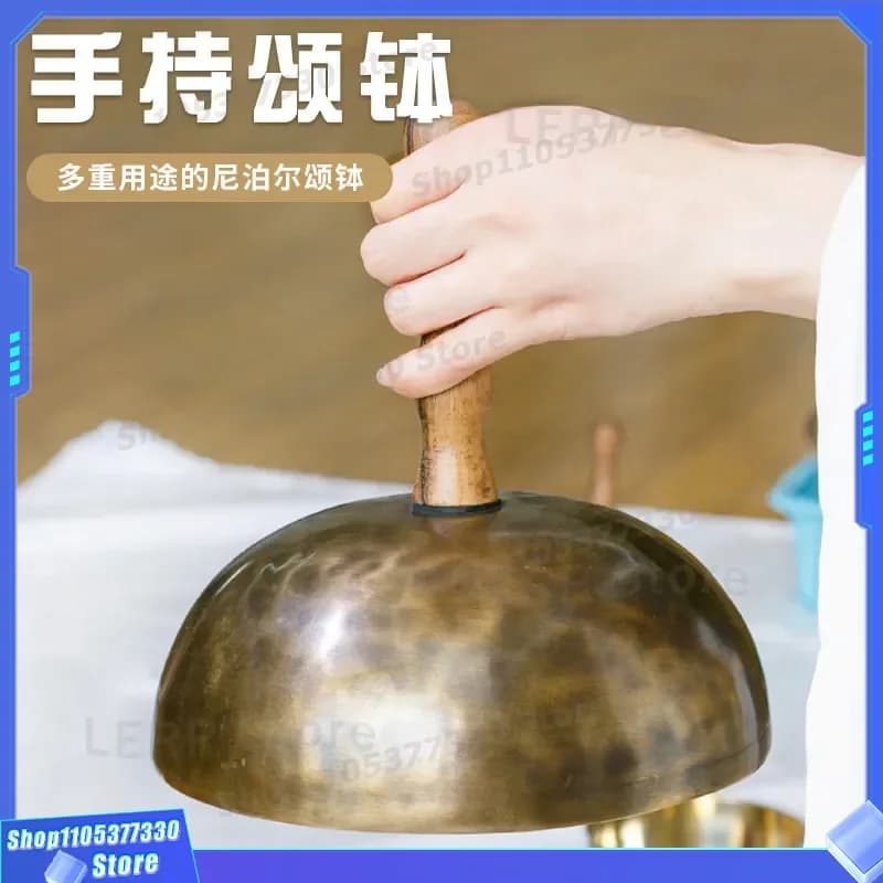 Handmade Nepalese Singing Bowl with Wooden Stick for Meditation Yoga Healing Sound Therapy Buddha Xizang Metal Bowl Wholesale