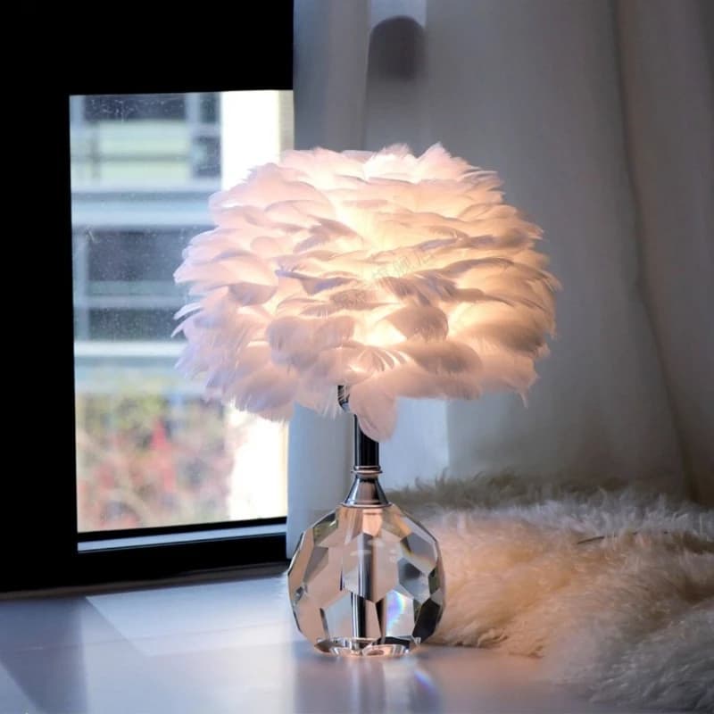 Lampada da Scrivania a LED in Cristallo, Lussuosa e Minimalista, per Studio, Camera da Letto, Comodino, Luce da Lettura, Accessori da Scrivania, Illuminazione d'Atmosfera