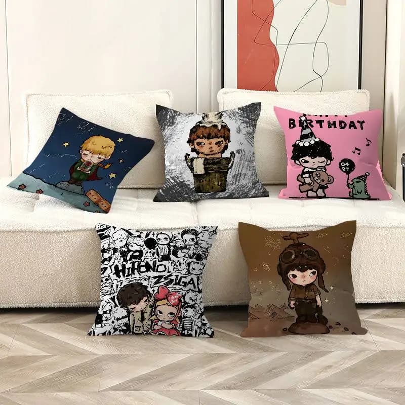 Cartoon H-HIRONOS Cartoon Pillow Anime Pillow Sofa Bed Head Pillow Cover Cushion Cover 45x45 cm Fashion