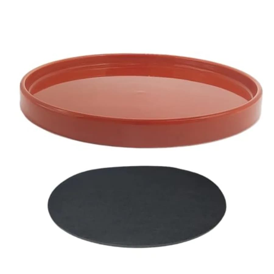 Sottovaso in Ceramica per Piante 12.5 Pollici, Sottovasi per Fioriere 6 7 8 9 10 11 12 15 Pollici, Drenaggio Resistente e Robusto per Fiori e Piante