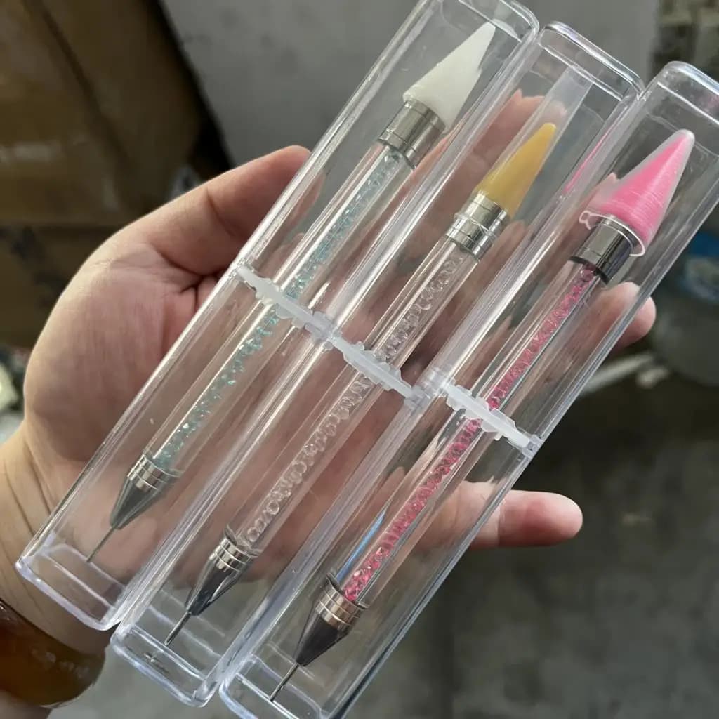 Penna di cristallo Picking Up strass gemme punteggiatura penna diamante ricamo doppia testa punta trapano penna matita di cera appiccicosa strumenti fai da te *