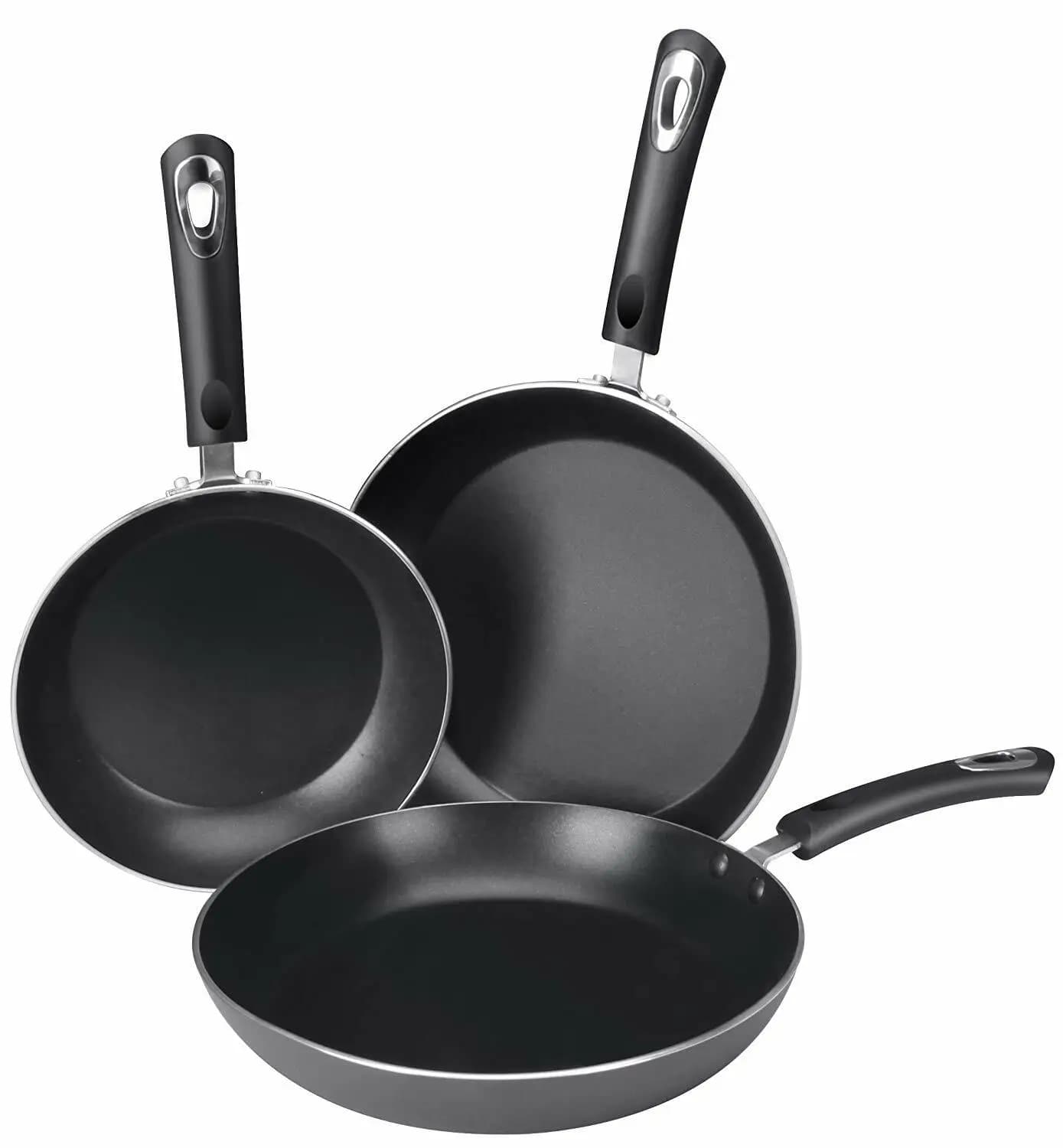Set di 3 padelle antiaderenti con fondo a induzione da 8, 9,5 e 11 pollici Utopia Kitchen