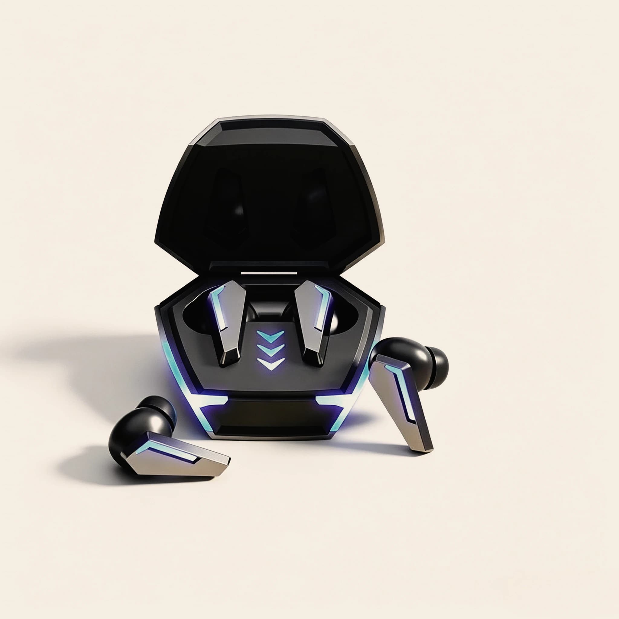 Auricolari da Gioco In-Ear True Wireless Bluetooth TWS con Microfono, Impermeabili, Cuffie Sportive Hi-Fi con Armatura Bilanciata per il Gaming