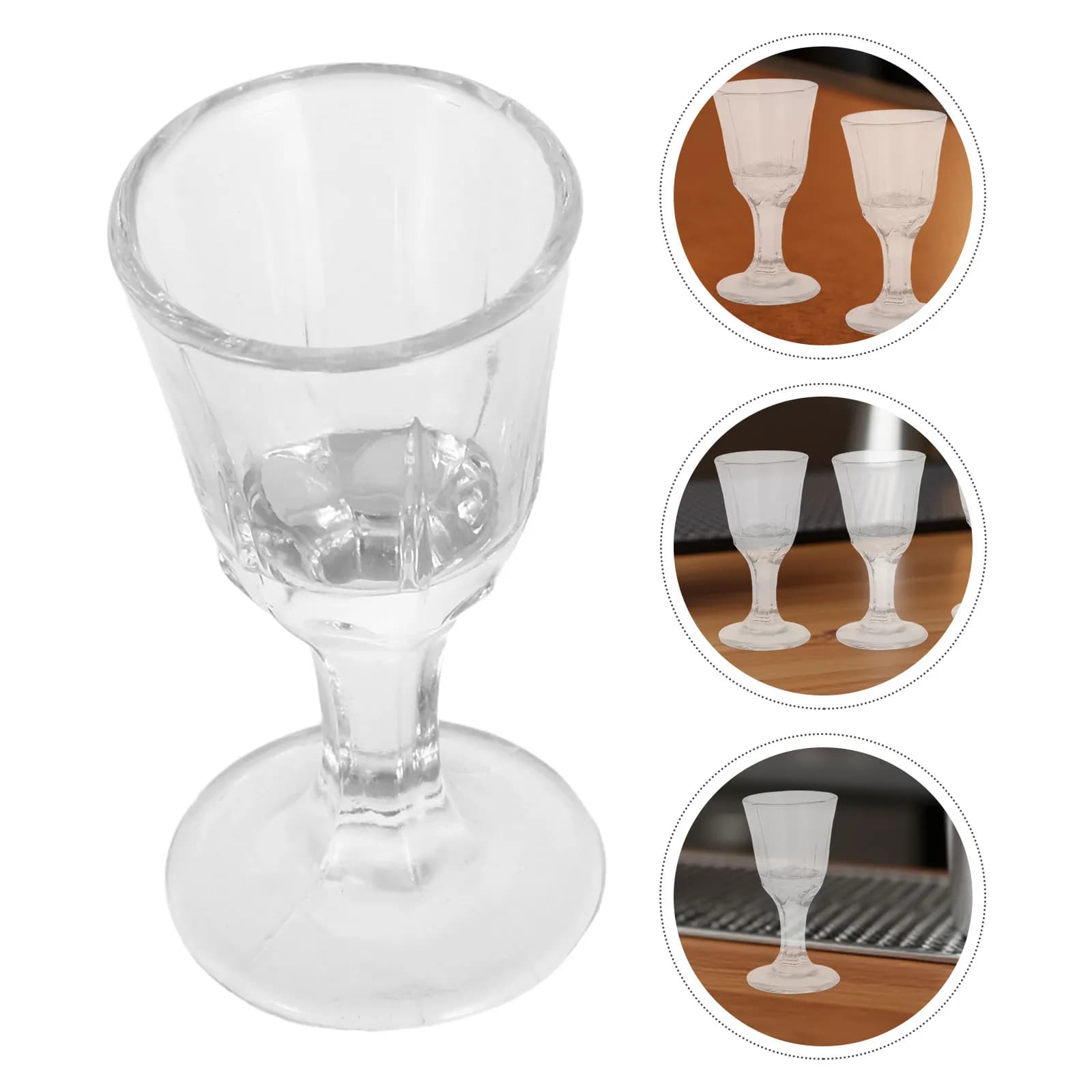 Set di 10 Calici in Vetro per Liquori, Bicchieri Vintage per Whisky e Vino, Tazze per Bere Domestico, Bicchieri per Liquori e Highball