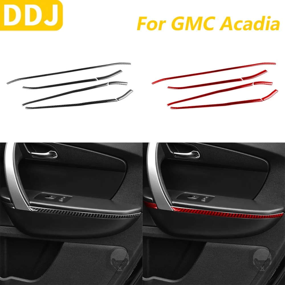 Per GMC Acadia 2007-2012 Finestra In Fibra di Carbonio Interruttore di Sollevamento Pannello Laterale Striscia Decorativa Accessori Auto Decorazione di Interni Adesivo