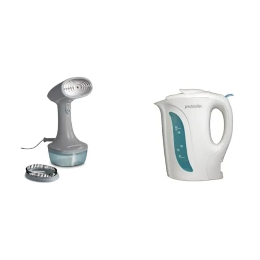 Vaporizzatore Portatile per Vestiti, Tessuti e Tende e Bollitore Elettrico Proctor Silex con Funzione di Spegnimento Automatico