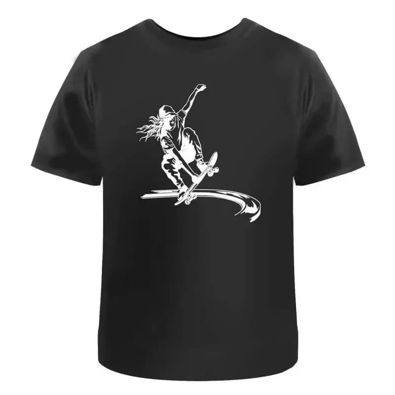 Maglietta in cotone da ragazza Skater Ta030989