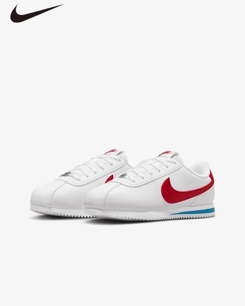 Nike Cortez GS Sneakers, Smooth Leather Cushion Retro Forrest Gump Casual Running Shoes For Youth DM0950-115