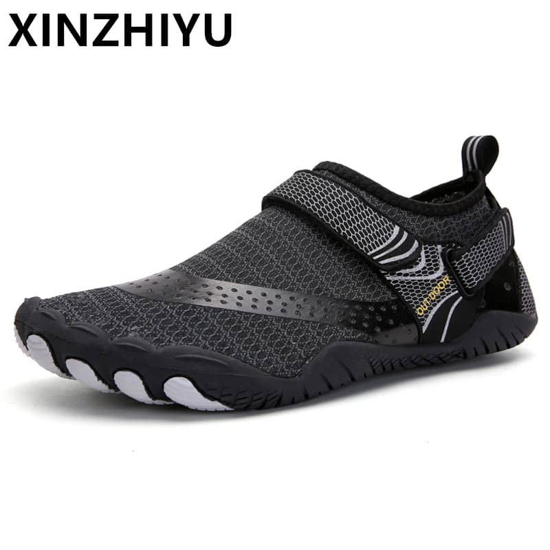 Scarpe Acquatiche da Uomo ad Asciugatura Rapida, Antiscivolo, a Cinque Dita, per Attività all'Aperto, Nuoto, Pesca, Leggere, Estive, Tipo Barefoot