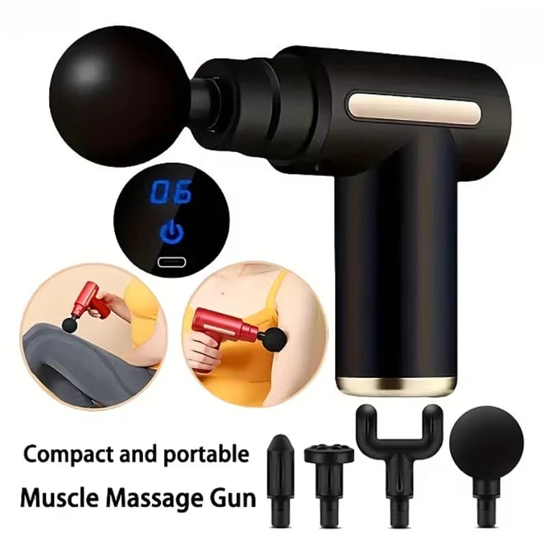 Massage with gun for band - Deep tissue therapy, high torque motor, portable and elegant - Quick relief from pain for the body
