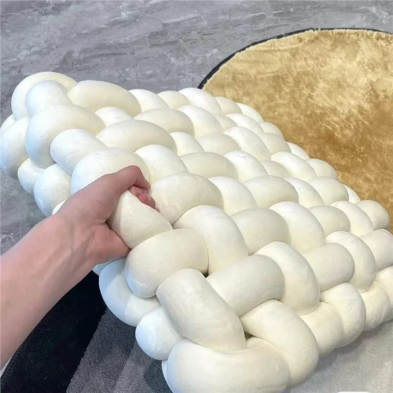 Square handmade twist chair, Nordic seat cushion lazy ground tatami bay window backrest Internet celebrity soft fart cushion