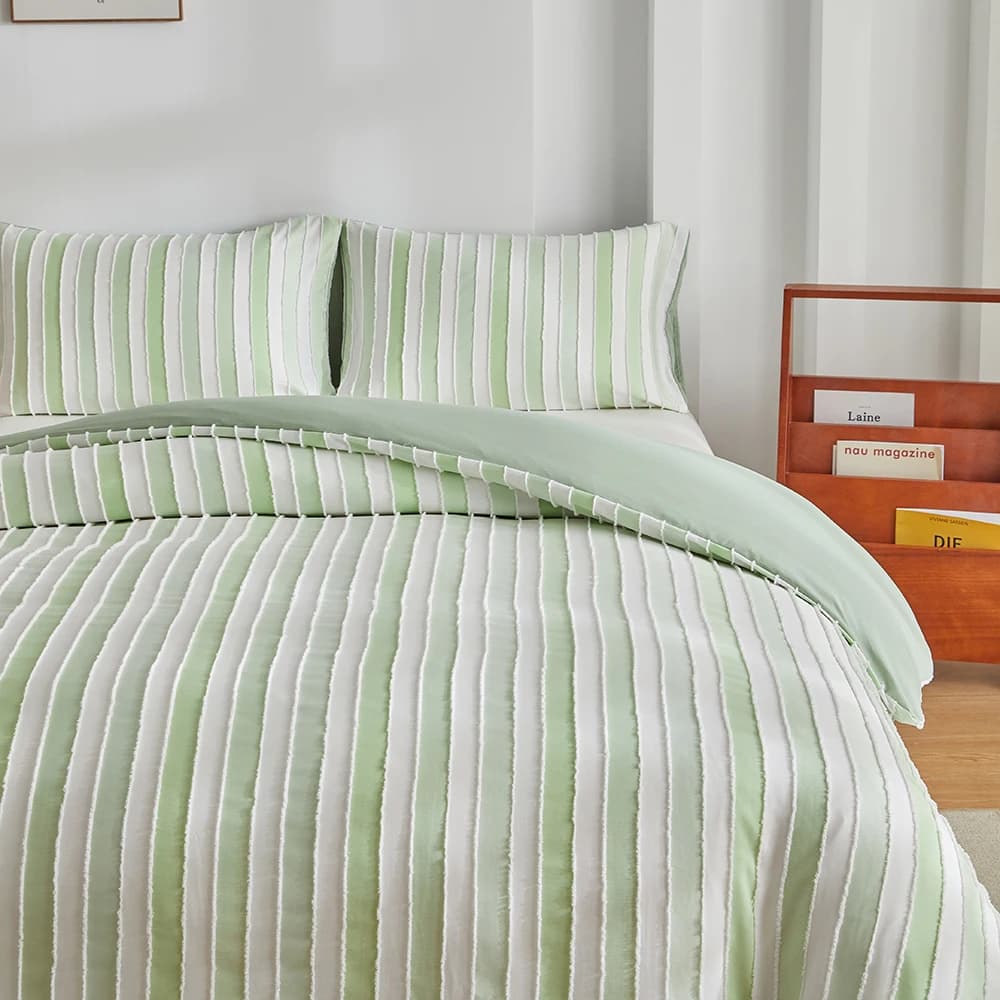 Set Copripiumino e Biancheria da Letto Singolo, Matrimoniale, Queen, King Size 135x200, Copripiumino Tedesco 155x220, Lenzuola a Righe 240x220 200x200 80x80