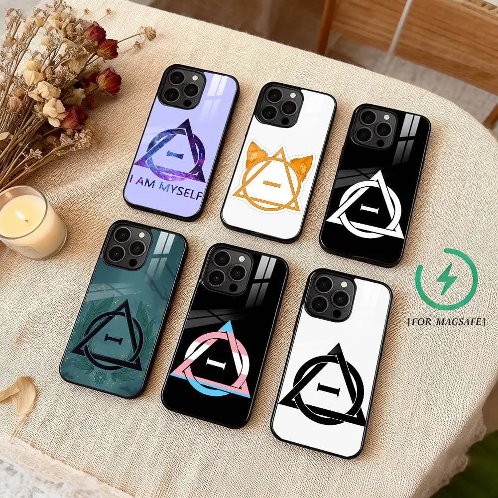 Nuova custodia per telefono Therian Delta Symbol per iPhone 17, 16, 15, 14, 13, 12, Plus, Pro, Max con ricarica wireless magnetica Magsafe