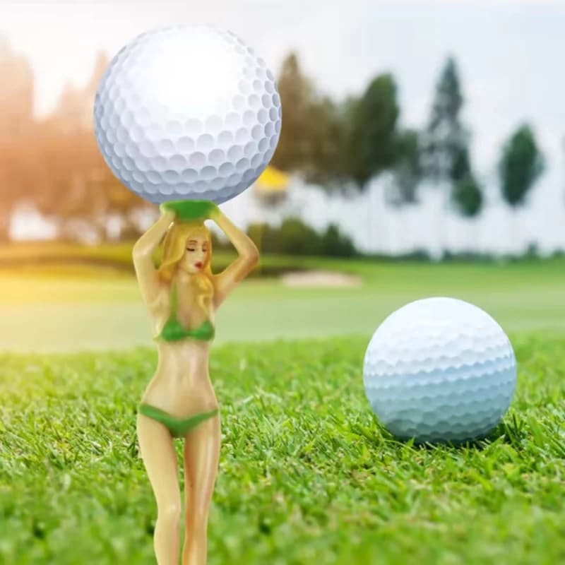 Divertenti Tees da Golf a Forma di Bikini, Set da 6 Pezzi in Plastica, Accessori Decorativi per Golf all'Aperto