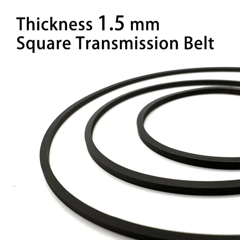 1 Pz 1.5mm Larghezza Quadrato Cintura di Gomma Cassetta Registratore Deck Cinghia di Trasmissione Ripetitore CD DVD VCD Accessori Universali