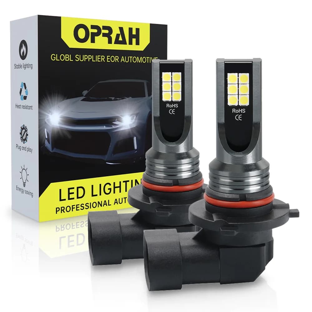 2PCS H8 H11 Led HB4 9006 HB3 9005 Fendinebbia Lampadina 3030 12SMD 6000K Bianco Auto Guida Corsa e Jogging Lampada Auto Lampada Frontale LED Luce 12V